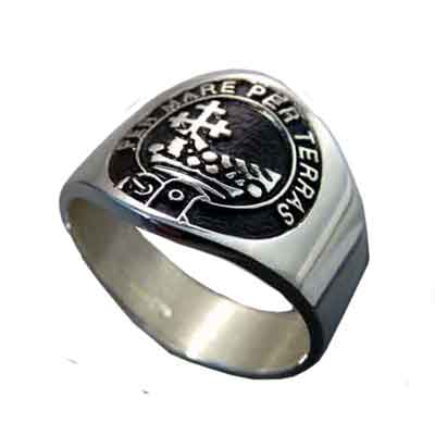 Silver Scottish Clan Crest Ring